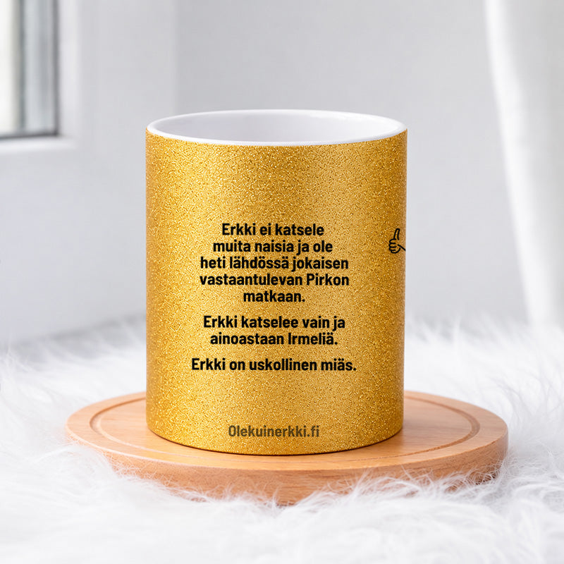 Erkki ei katsele muita naisia 0030 |  Glittermuki 330ml