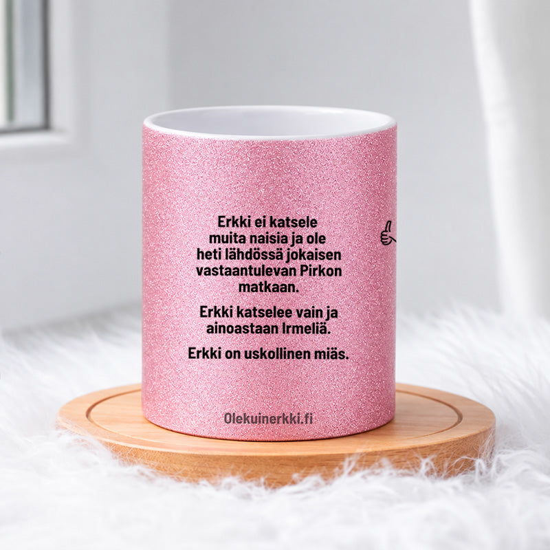 Erkki ei katsele muita naisia 0030 |  Glittermuki 330ml