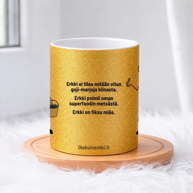 Erkki ei tilaa goji-marjoja kiinasta 0014 |  Glittermuki 330ml