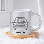 Erkki ei hanki sähköautoa 0025 |  Glittermuki 330ml