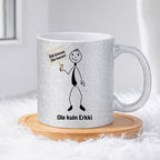 Erkki ei kiusaa ketään 0017 |  Glittermuki 330ml
