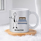 Erkki ei painele torkuta nappia 0026 |  Glittermuki 330ml