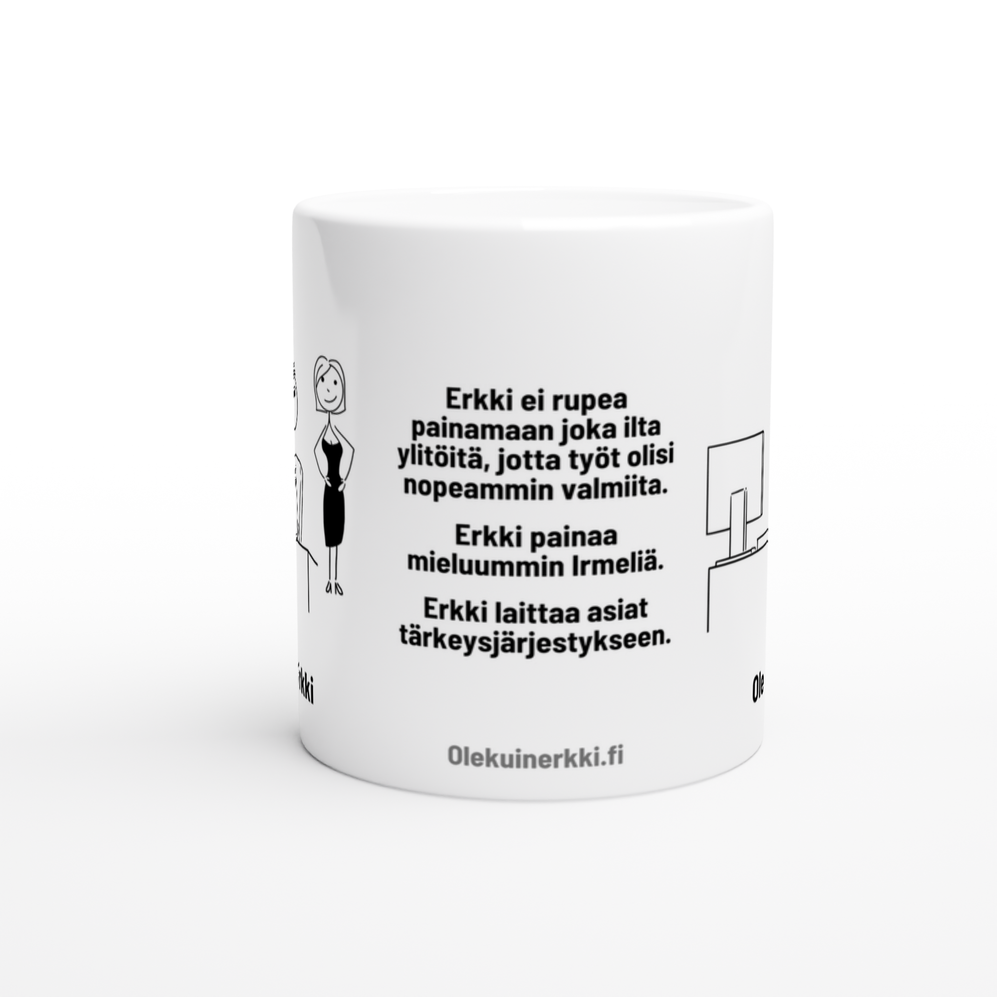 Erkki laittaa asiat tärkeysjärjestykseen 0028 | Kahvikuppi 330ml