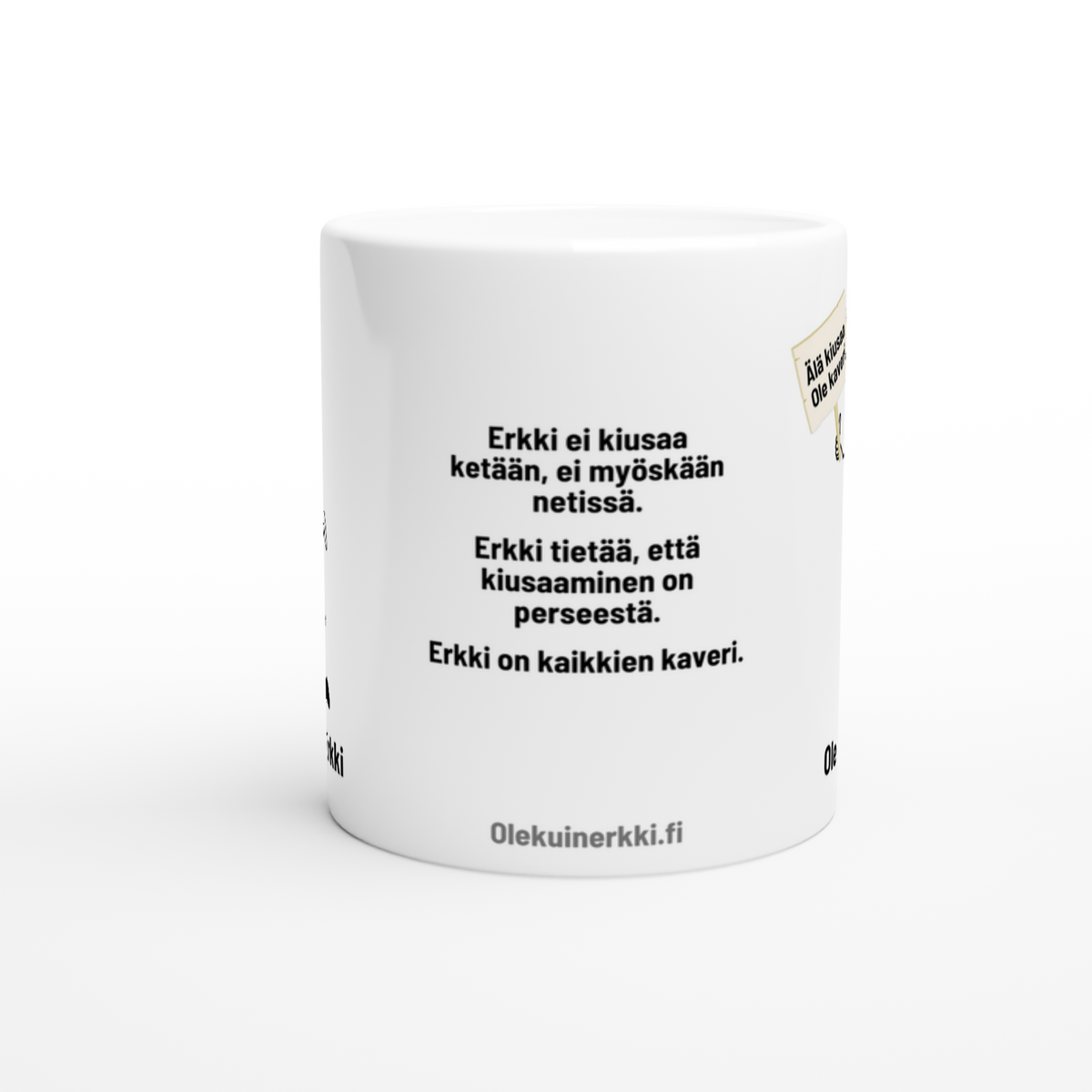 Erkki ei kiusaa ketään 0017 | Kahvikuppi 330ml