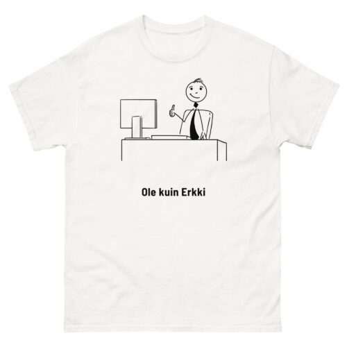Erkki tietokoneella | T-paita
