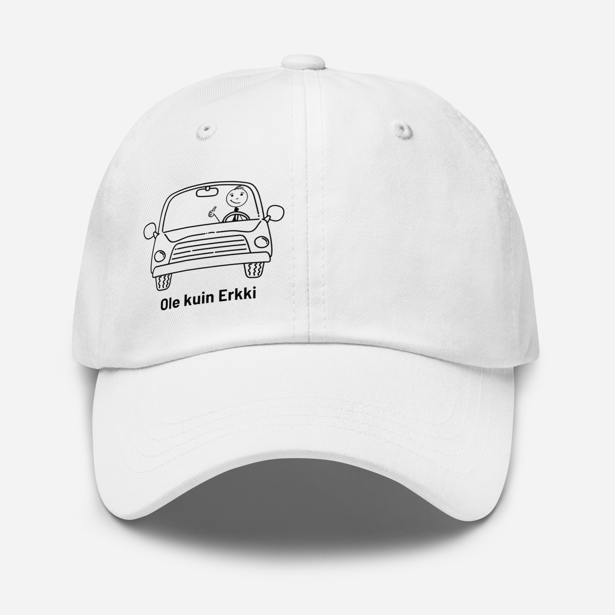 Erkki autossa | Lippis